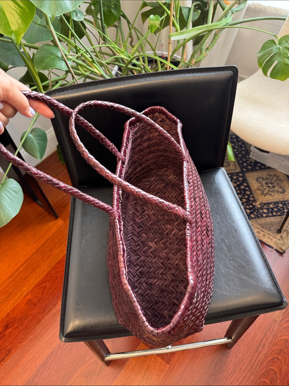 Dragon Diffusion Handwoven Tripple Jump Big Tote - Picture 4 of 6
